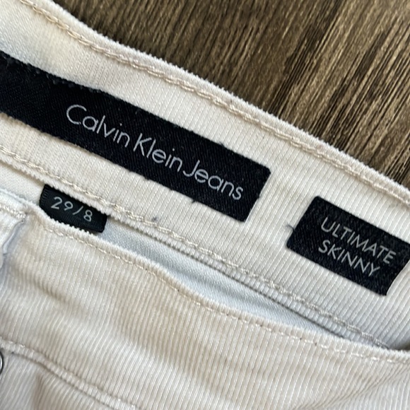 Beige Calvin Klein pants size 29/8 petite - Picture 3 of 11